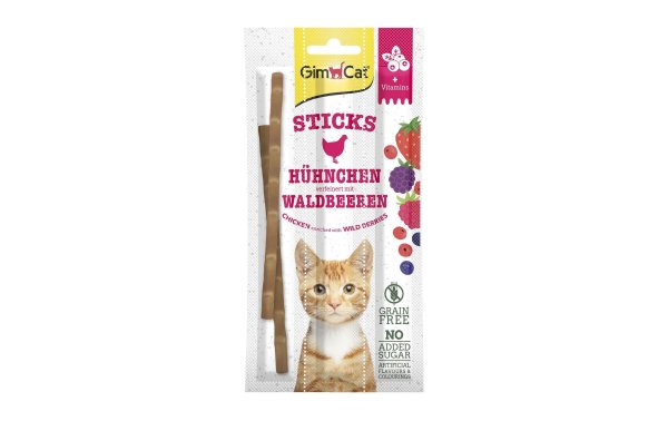 Gimpet Katzen-Snack Sticks Hühnchen & Waldbeeren, 3 Stück
