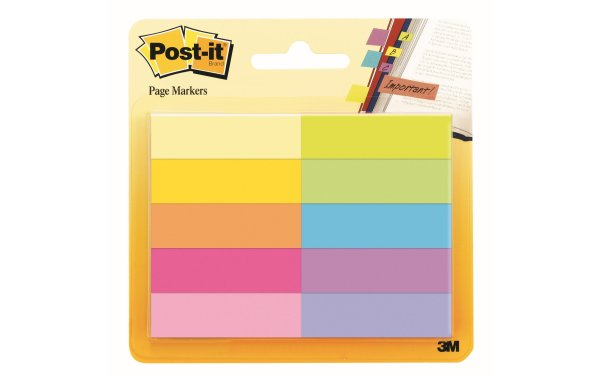 Post-it Page Marker Post-it aus Papier farbig sortiert