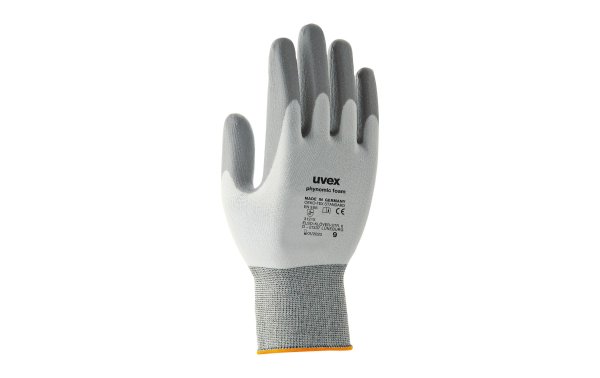 uvex Montagehandschuh Phynomic Foam, 5, Grau/Weiss, 10 Paar