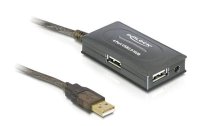 Delock USB 2.0-Verlängerungskabel mit 4-Port HUB USB...