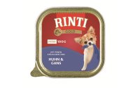 Rinti Nassfutter Gold Mini Huhn & Gans, 16 x 100 g