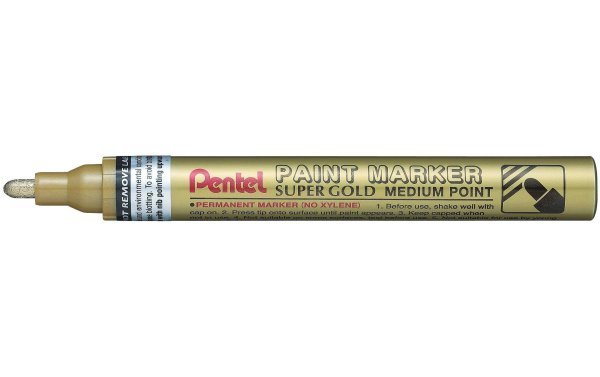 pentel Permanent-Marker Paint 2.5 mm, Metallic Gold