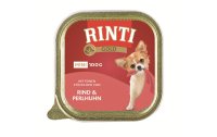 Rinti Nassfutter Gold Mini Rind & Perlhuhn, 16 x 100 g