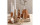Creativ Company Kerzenständer 14.5 + 9 + 6.5 cm 3 Stück, Beige