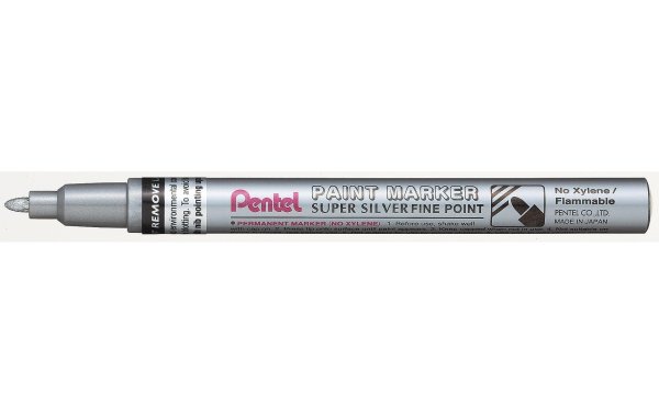 pentel Permanent-Marker Paint 1.5 mm, Metallic Silber