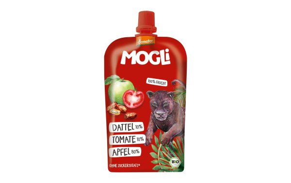 Mogli Quetschbeutel Trink Obst Dattel-Tomate 120 g