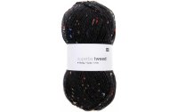Rico Design Wolle Soft Tweed für Socken 4-fädig, 100 g, Schwarz