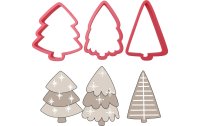 Cut my Cookies Guetzli-Ausstecher Weihnachtserie Tannenbäume, 3-teilig