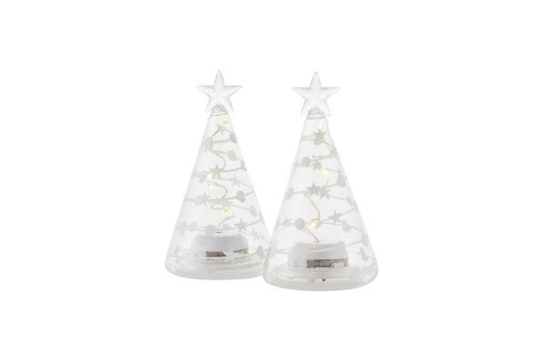 Sirius Dekolicht Sweet Christmas Baum, 2er Set, 11.5cm, Transparent