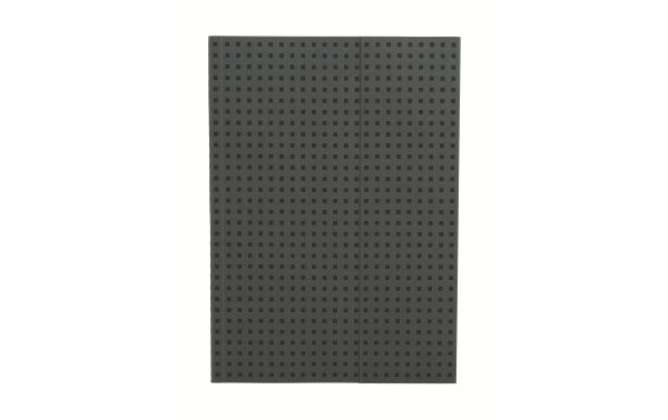PaperOh Notizbuch Quadro A4, Blanko, Grau mit schwarzen Quadraten