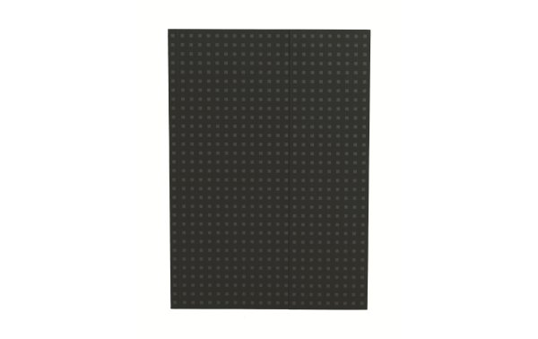 PaperOh Notizbuch Quadro A4, Blanko, Schwarz mit grauen Quadraten