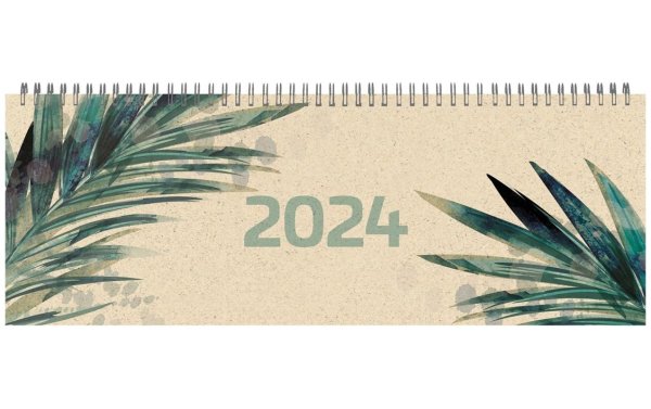Natur Verlag Tisch-Querkalender Gras, 2024, Grün
