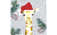 Paper + Design Weihnachtsservietten Giraffe Santa 33 cm x...
