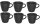 Villeroy & Boch Kaffeetasse Manufacture Rock 150 ml, 6 Stück, Schwarz