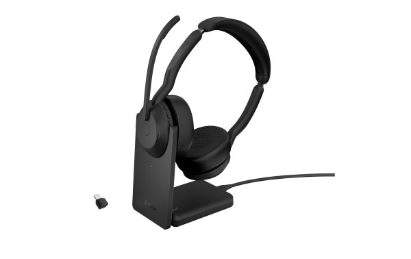 Jabra Headset Evolve2 55 Duo UC, USB-C, inkl. Ladestation