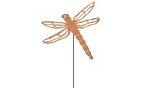 Ambiance Gartenstecker Libelle auf Stab, 80 cm