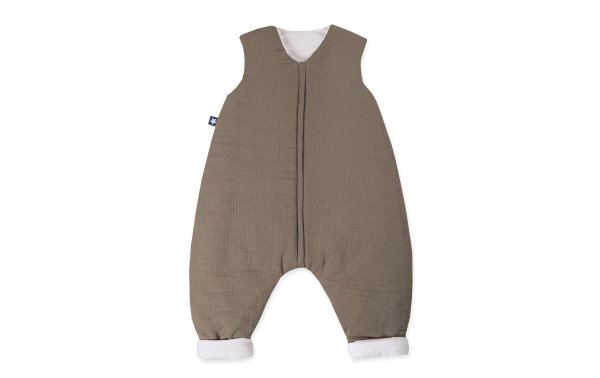 Julius Zöllner Baby-Winterschlafsack Jumper gefüttert Musselin Nougat 80 cm