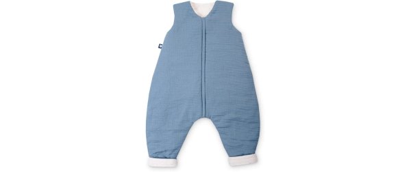 Julius Zöllner Baby-Winterschlafsack Jumper gefüttert Musselin Blau 104 cm