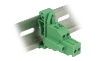 Delock Hutschiene/DIN Rail Terminalblock 2Pin