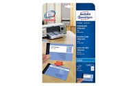 Avery Zweckform Visitenkarten-Etiketten Inkjet 85 x 54 mm...