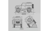 Kyosho Scale Crawler Mini-Z Land-Rover D90, Coniston Green ARTR