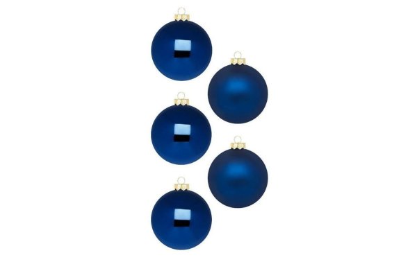 INGES CHRISTMAS DECOR Weihnachtskugel Midnight Blue Ø 10 cm 6 Stück