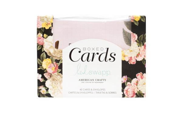 American Crafts Motivkarte Floral Card 40 Stück