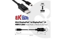 Club 3D Kabel Mini-DisplayPort – DisplayPort 1.4...