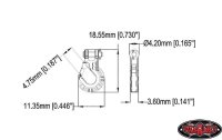 RC4WD Modellbau-Haken Warn 1:10 Premium