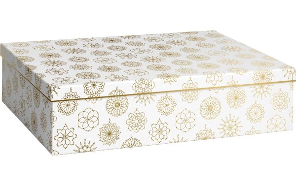 Stewo Geschenkboxen mit Deckel Jamila 33 x 48 x 12 cm, Weiss