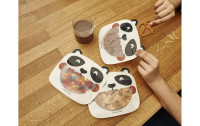 Kikkerland Frischhaltebeutel Panda 17.4 cm x 19.5 cm, 3 Stück