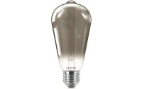Philips Lampe LEDcla 11W E27 ST64 smoky ND Warmweiss