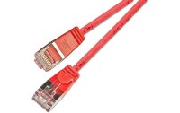 SLIM Slimpatchkabel  Cat 6, U/FTP, 5 m, Rot