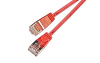 SLIM Slimpatchkabel  Cat 6, U/FTP, 15 m, Rot