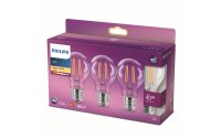 Philips Lampe LEDcla 40W E27 A60 WW CL ND 3PF Warmweiss, 3 Stück