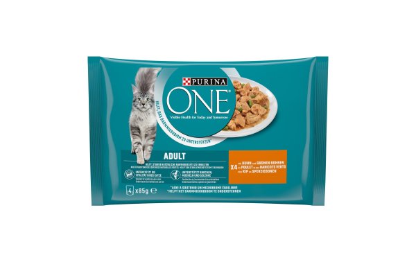 Purina ONE Nassfutter Adult Huhn, 4 x 85 g
