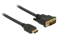 Delock Kabel HDMI – DVI, 1.5 m, bidirektional