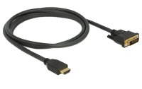 Delock Kabel HDMI – DVI, 1.5 m, bidirektional