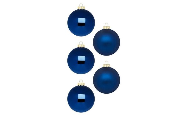 INGES CHRISTMAS DECOR Weihnachtskugel Midnight Blue Ø 6 cm 20 Stück