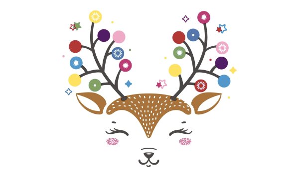 Paper + Design Weihnachtsservietten Colourful Deer 33 cm x 33 cm, 20 Stück