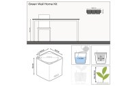 Lechuza Blumentopf Green Wall Home Kit Weiss glanz