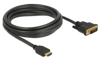 Delock Kabel HDMI – DVI, 3 m, bidirektional