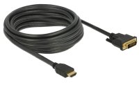 Delock Kabel HDMI – DVI, 5 m, bidirektional