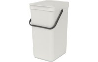 Brabantia Recyclingbehälter Sort & Go 16 l, Hellgrau