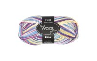 Creativ Company Wolle 50 g für Socken, Creme/Lila