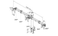 Neomounts by NewStar Tischhalterung FPMA-D960D3 bis 18 kg – Schwarz