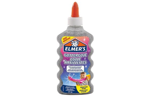 Elmers Bastelkleber Glitter Glue 1 Stück, Silber