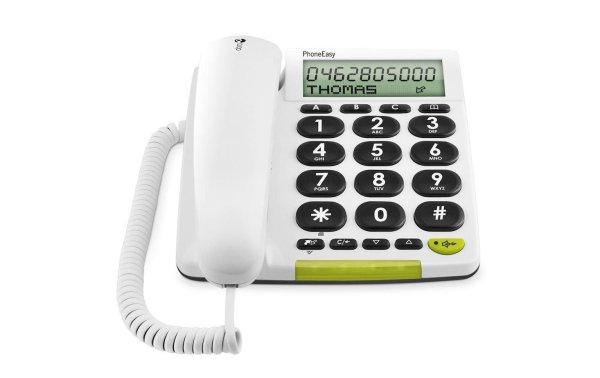 Doro Tischtelefon PhoneEasy 312cs Weiss