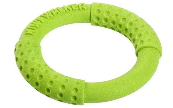 KIWI WALKER Hunde-Spielzeug Ring Grün, S, Ø 13 cm