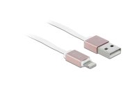 Delock USB 2.0-Kabel mit Autorollfunktion USB A - Lightning 0.92 m